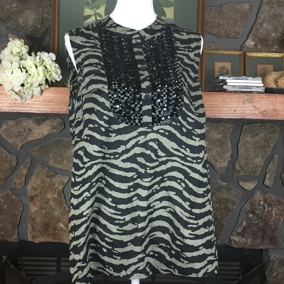 Michael Kors Tops - Michael Kors beaded top XL